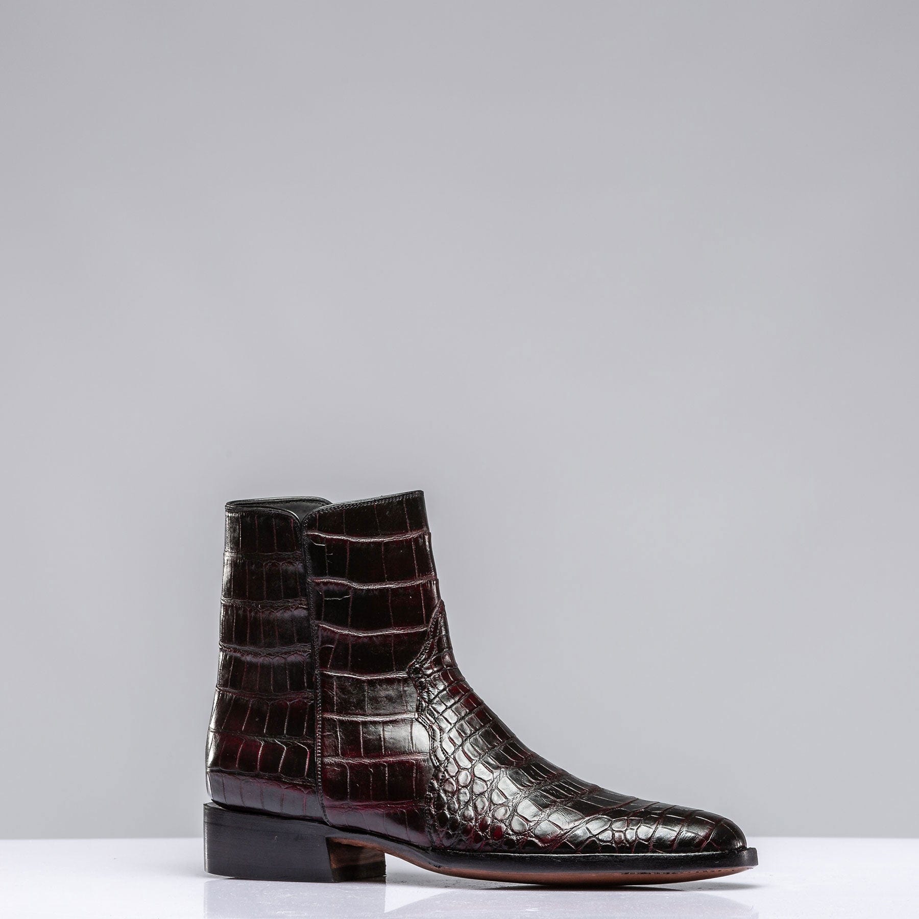 Black Cherry Two Piece Chelsea Boot - AXEL'S