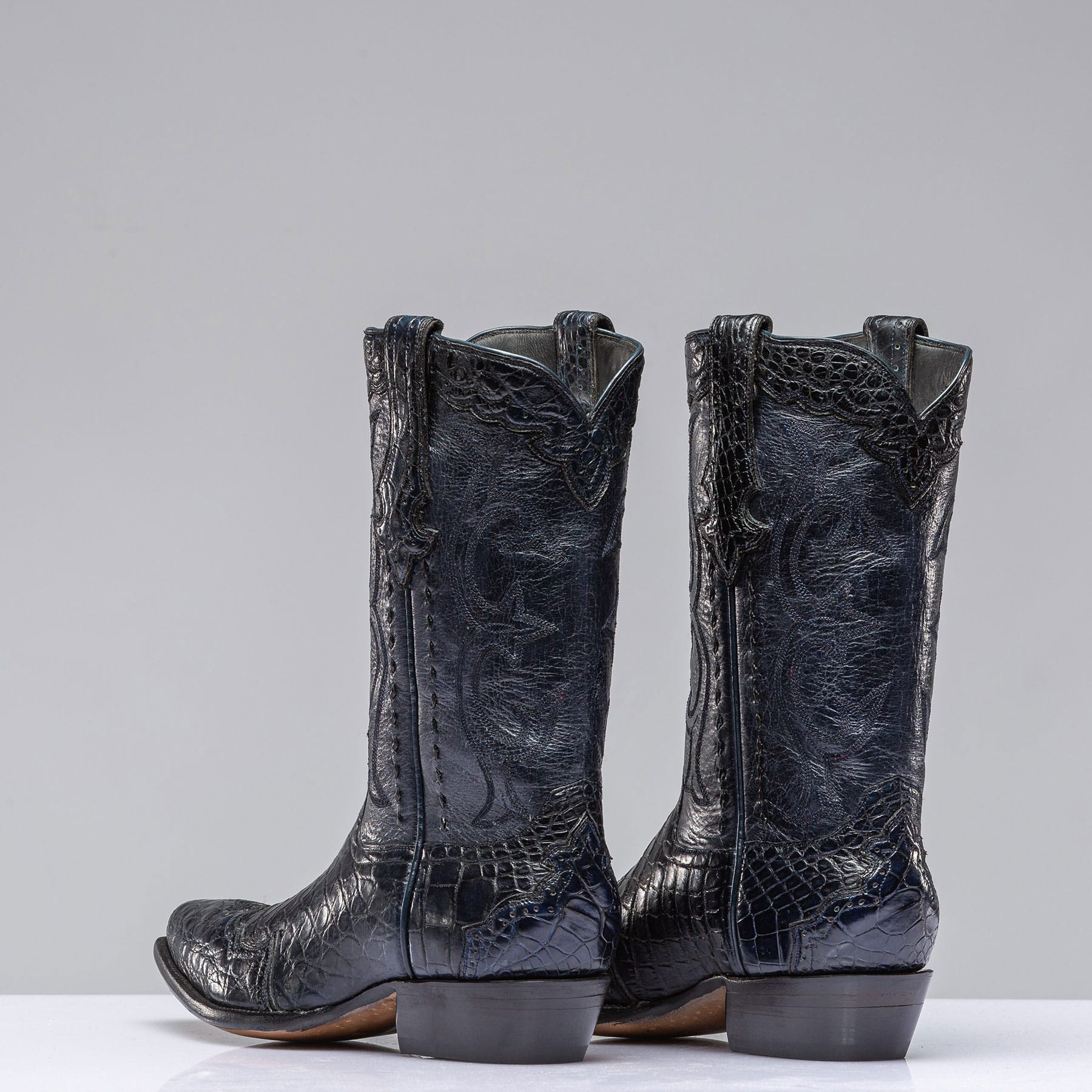 Blue Sky Magestic Gator Boot In Navy - AXEL'S