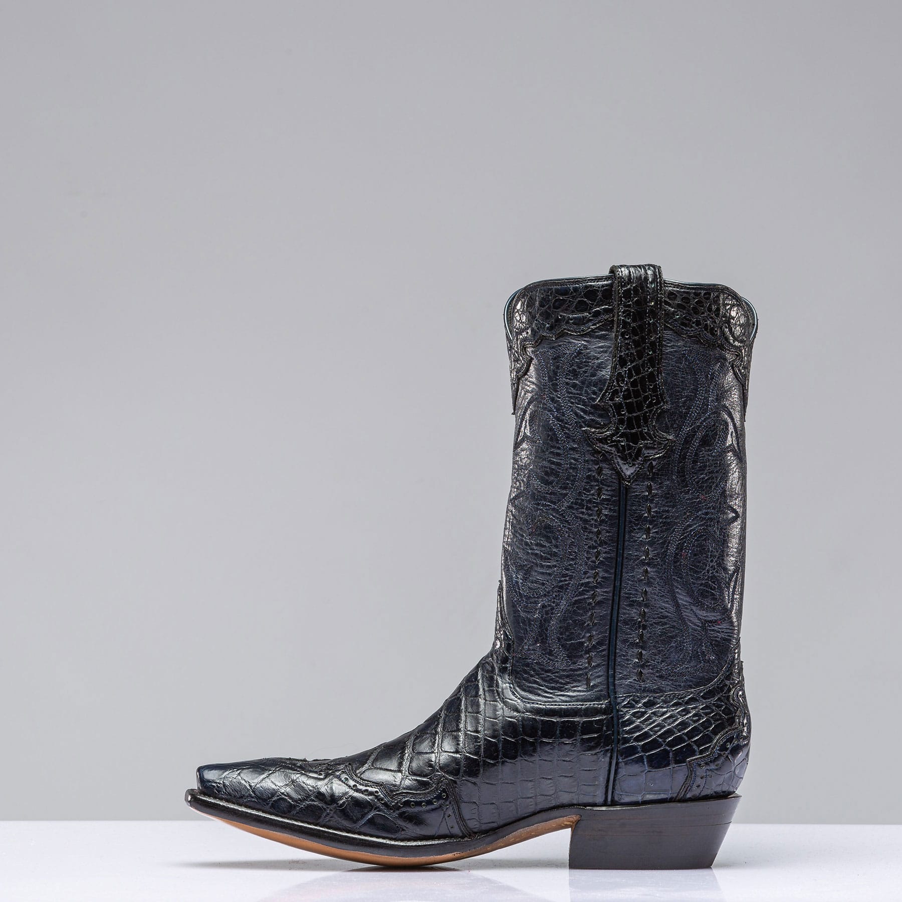Blue Sky Magestic Gator Boot In Navy - AXEL'S