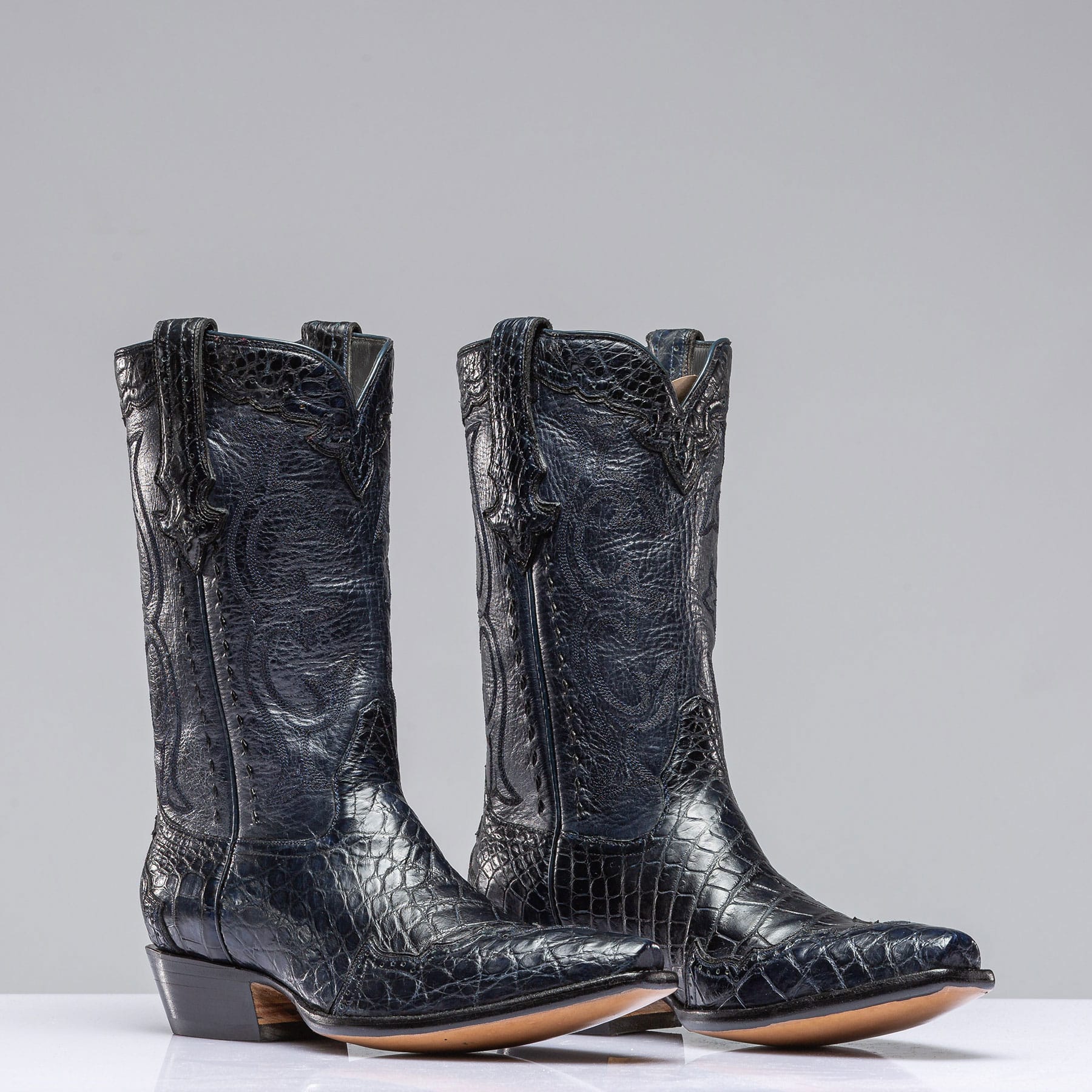 Blue Sky Magestic Gator Boot In Navy - AXEL'S