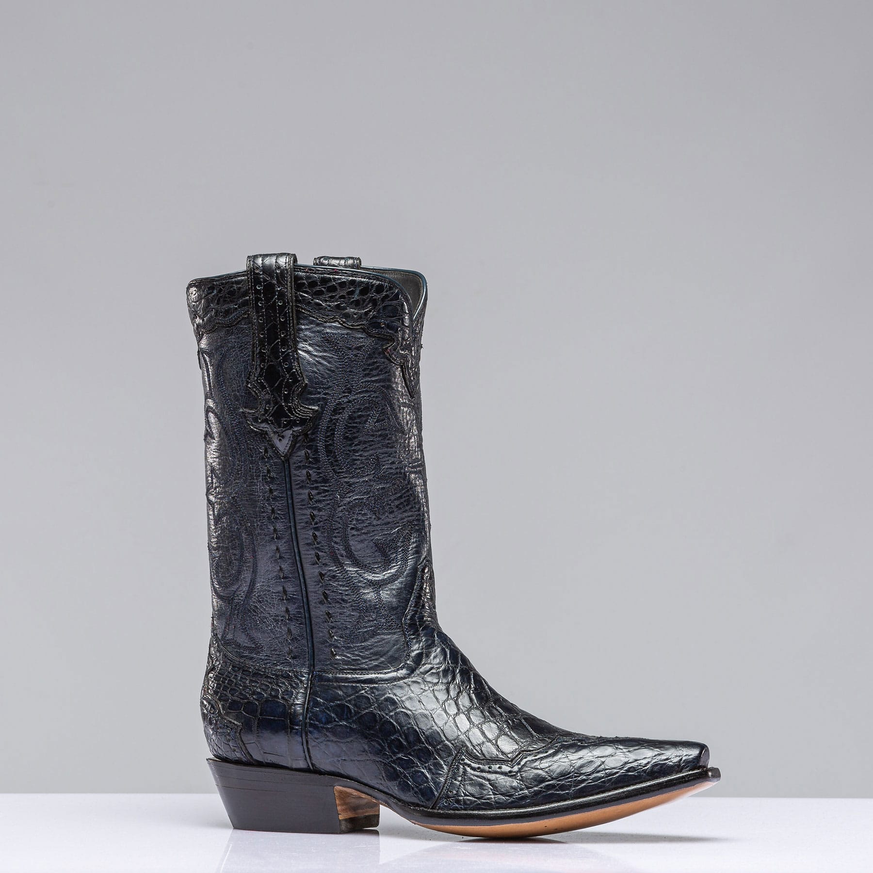 Blue Sky Magestic Gator Boot In Navy - AXEL'S
