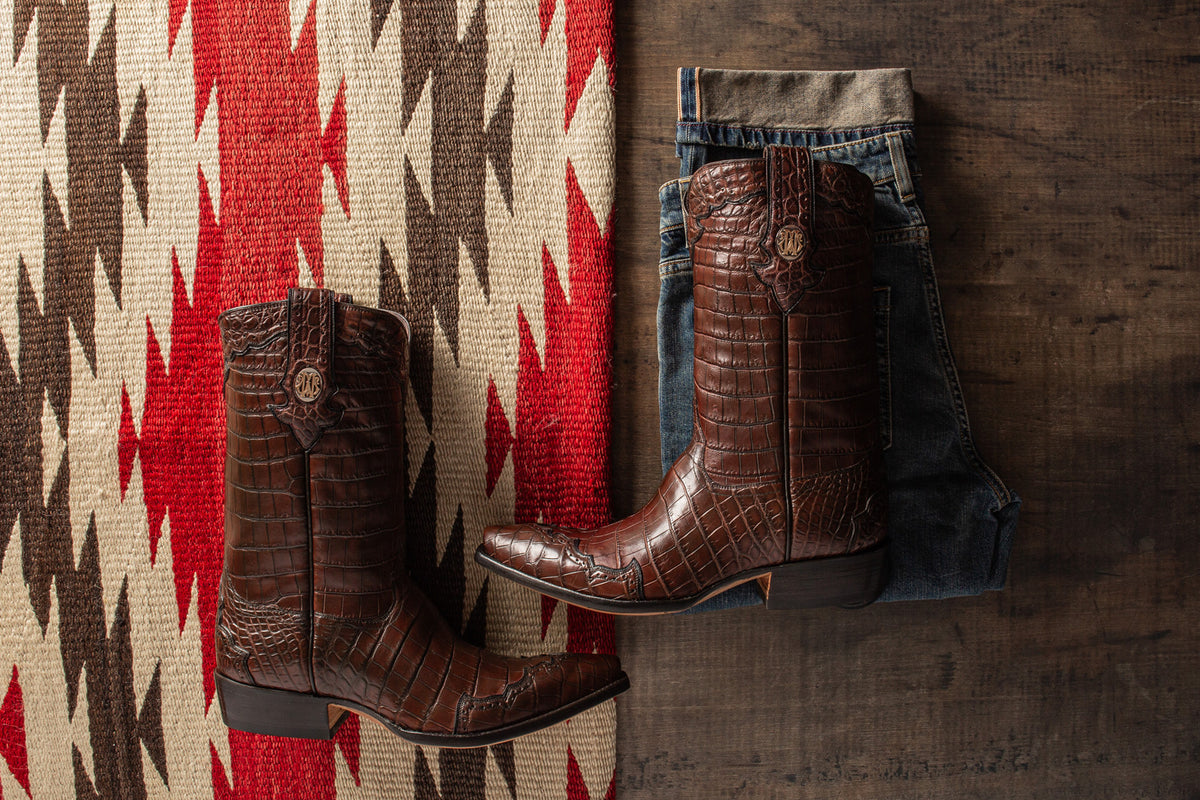 Stallion Boots Dark Brown Full Majestic Mens - Cowboy Boots