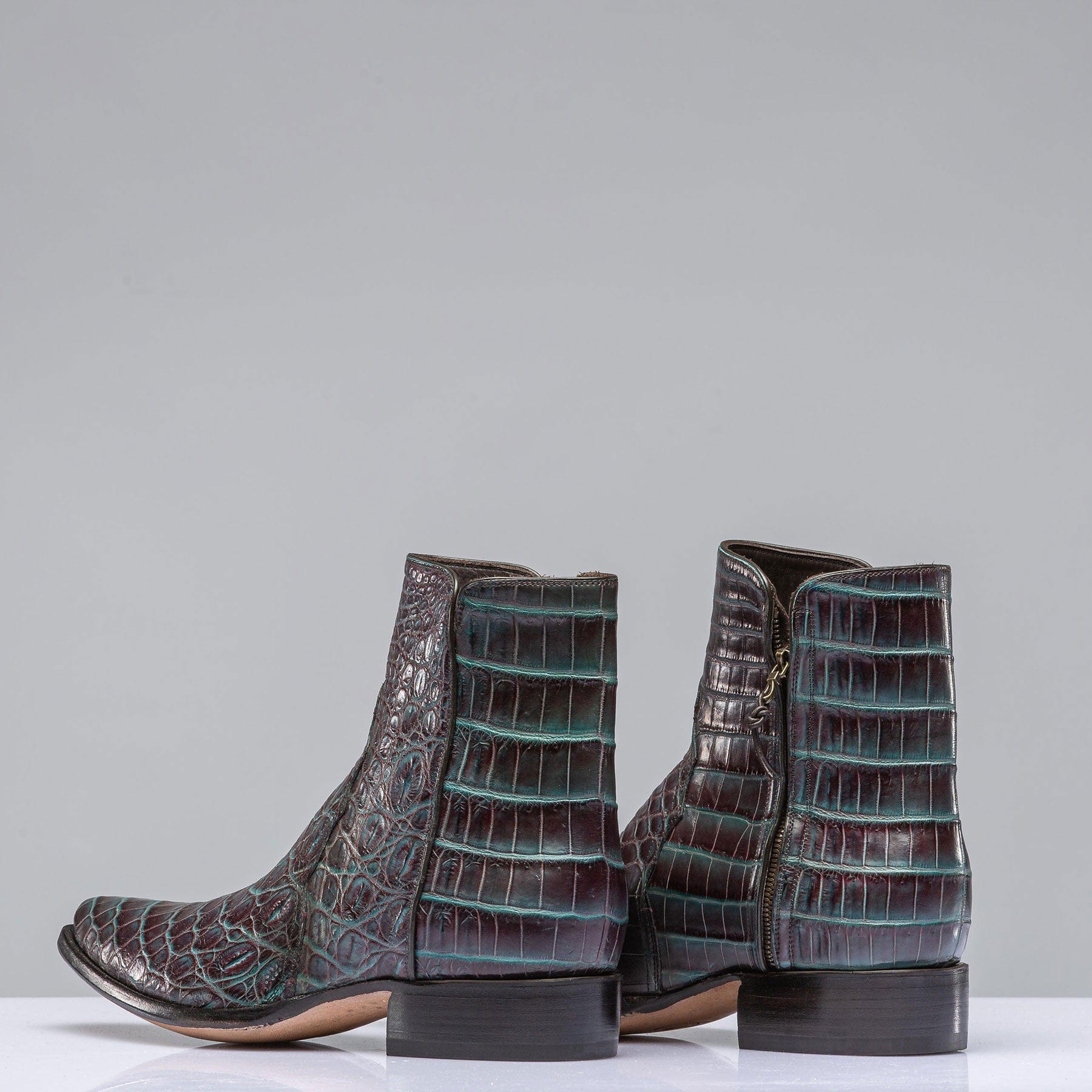 Gator Zorro Gallegos In Chocolate Brown & Turquoise - AXEL'S