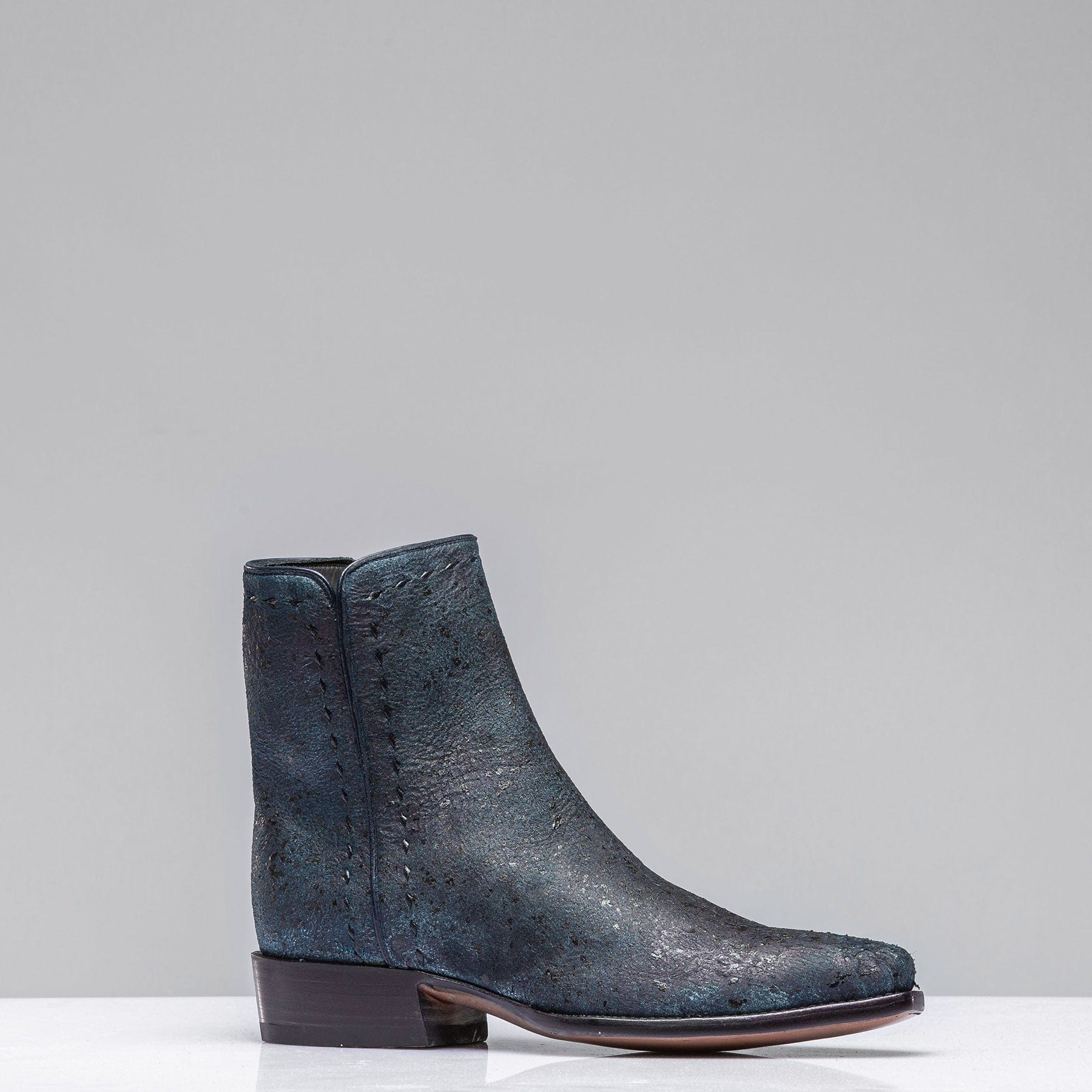 Goat Suede Zorro In Vintage Denim Blue - AXEL'S