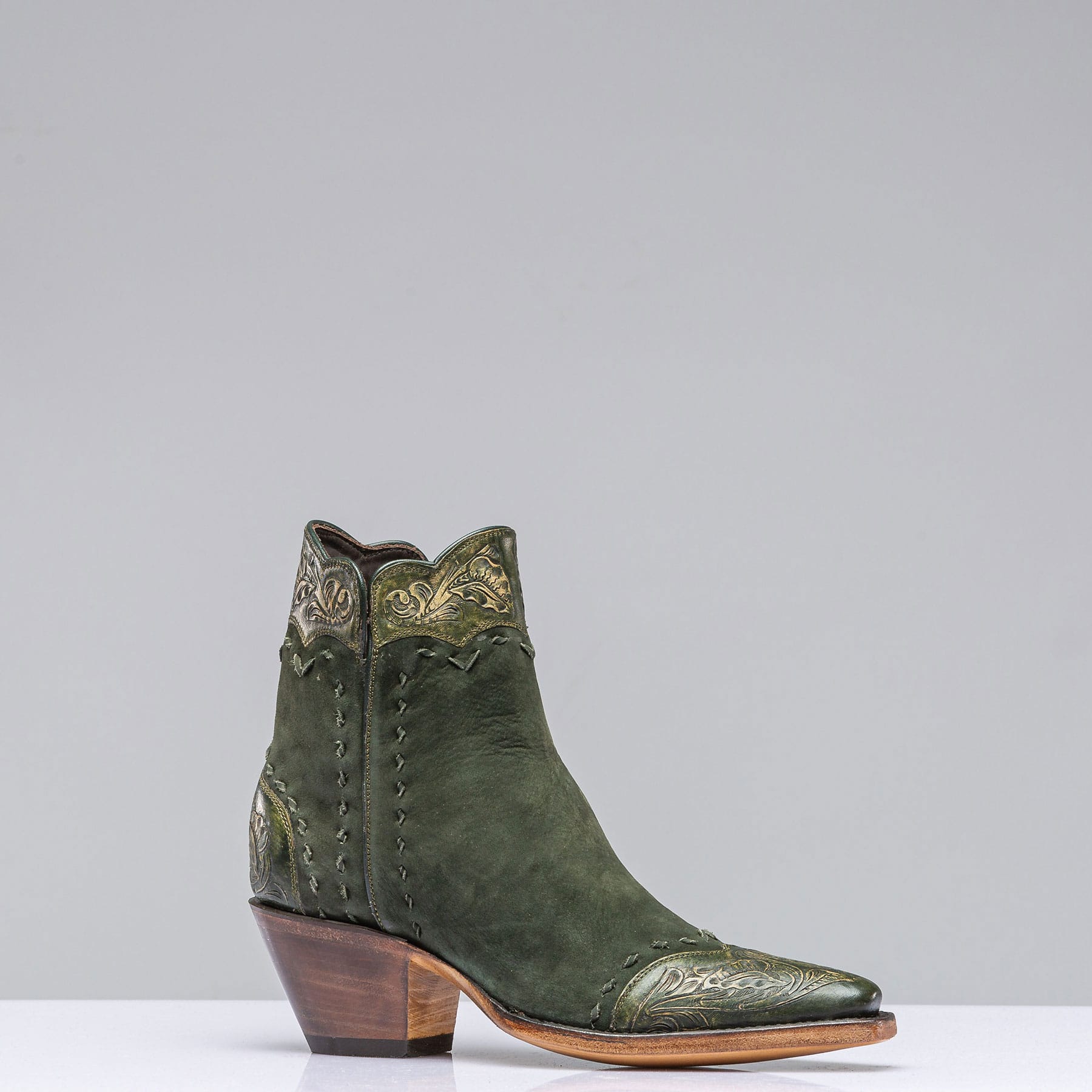 Morina Zorro In Forest Suede & Leather - AXEL'S