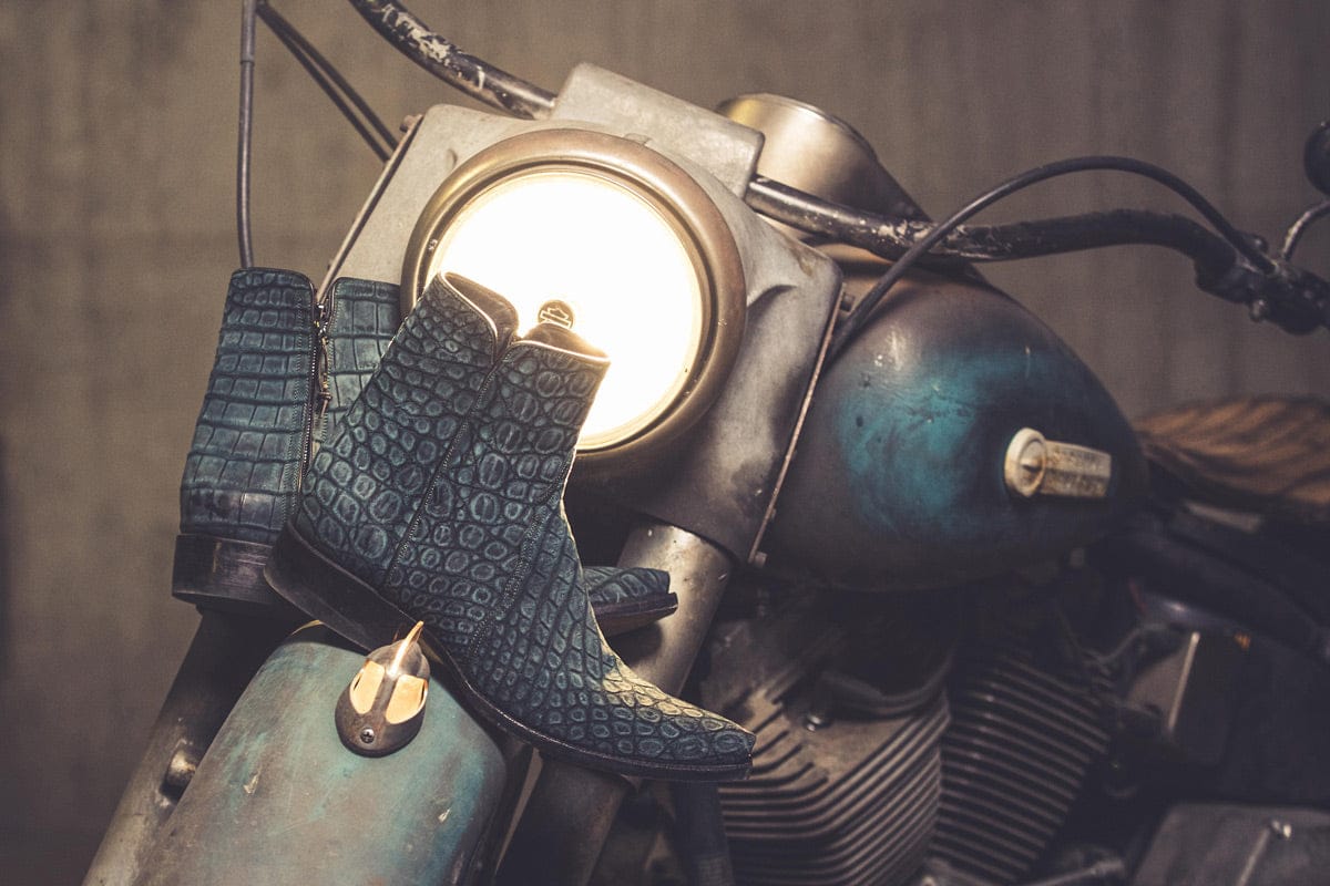 Sato Sueded Gator Zorro In Teal - AXEL'S