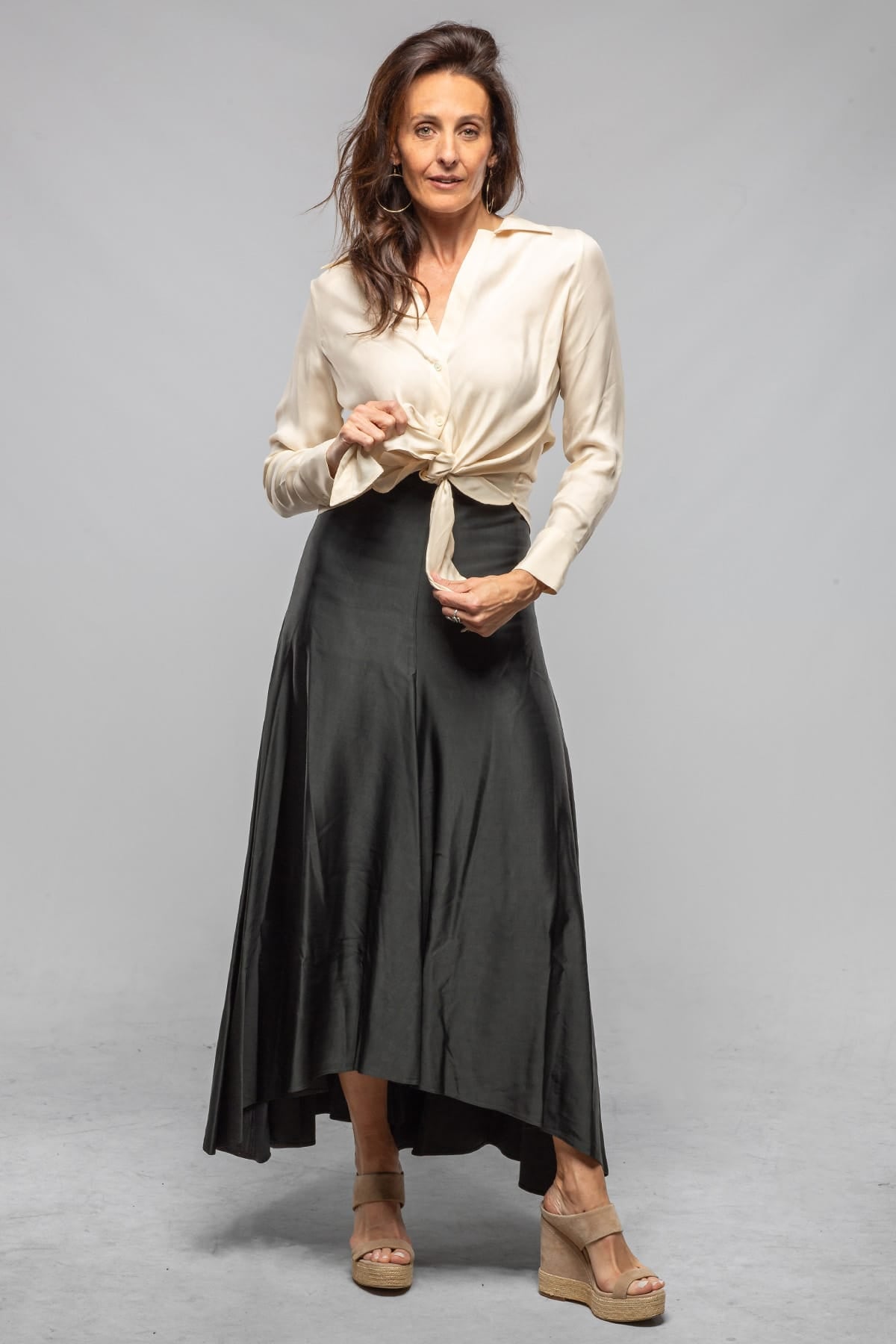 Bolero Powin Skirt In Slate - AXEL'S