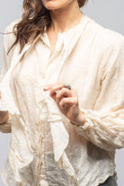 Caterina Linen Blouse In Cream - AXEL'S