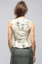 Georgina Vest In Toscana Print - AXEL'S
