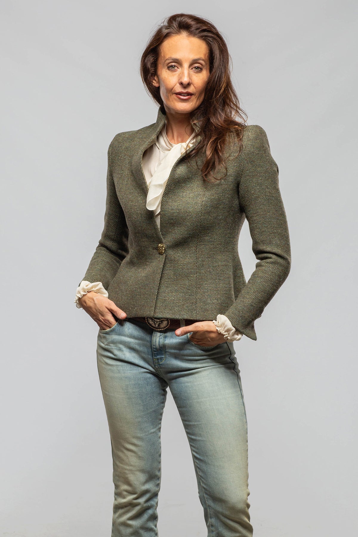 T.ba Perth Tweed Peplum Jacket Ladies - Tailored - Jackets