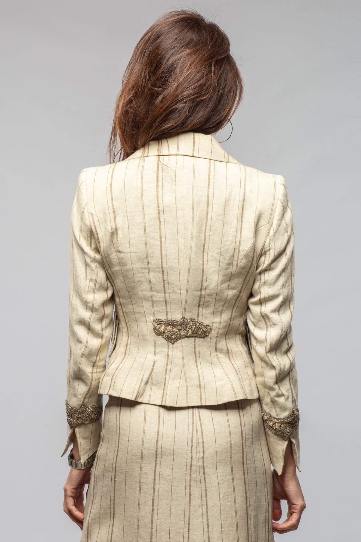Sevilla Stripe Linen Jacket - AXEL'S