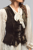 T.ba Tavira Velvet Vest In Moss Ladies - Tailored - Vests