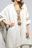 Antu Woven Duster In Ivory/Mink - AXEL'S