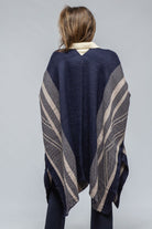 Striped Zig Zag Duster In Navy/Opal - AXEL'S