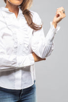 Linnea Ruffle Shirt In White - AXEL'S