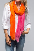 Color Block Degradé Scarf In Citrus - AXEL'S