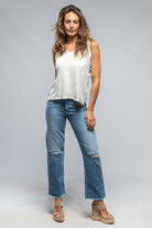 Alessandra Ripped Denim in Glacier - AXEL'S