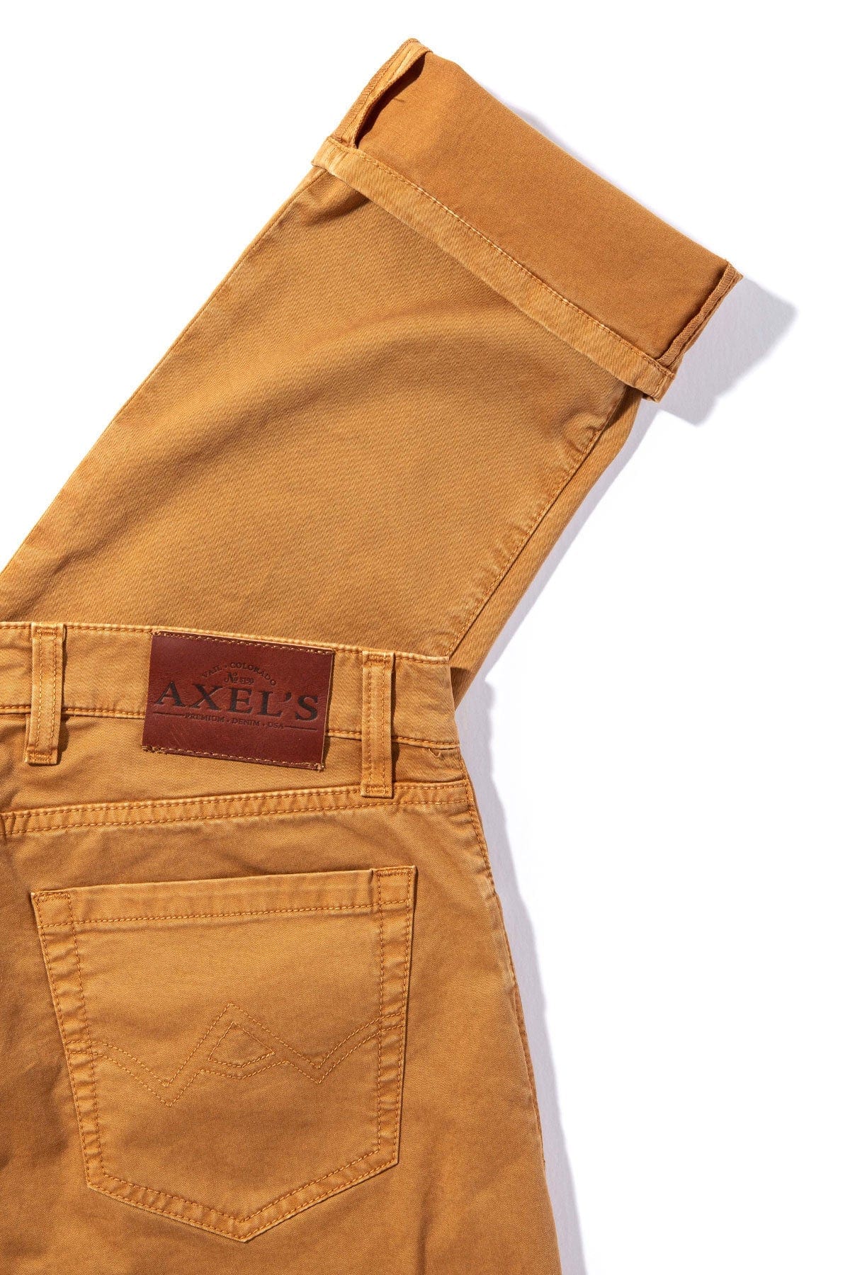 Flagstaff Performance Denim In Gold - AXEL'S