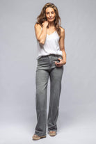 Martina High Rise Wide Leg Jean In Grey - AXEL'S