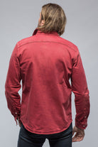 Ranger Colored Denim Snap Shirt In Cherry - AXEL'S