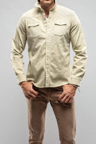 Ranger Colored Denim Snap Shirt In Clorofilla - AXEL'S