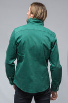 Ranger Denim Snap Shirt In Green - AXEL'S