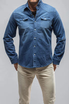 Ranger Denim Snap Shirt In Indaco - AXEL'S