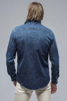 Roper Western Snap Shirt In Dark Blue - AXEL'S