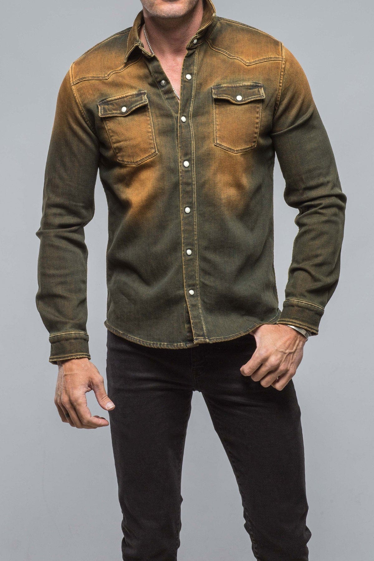 Roper Western Snap Shirt In Papaya - AXEL'S