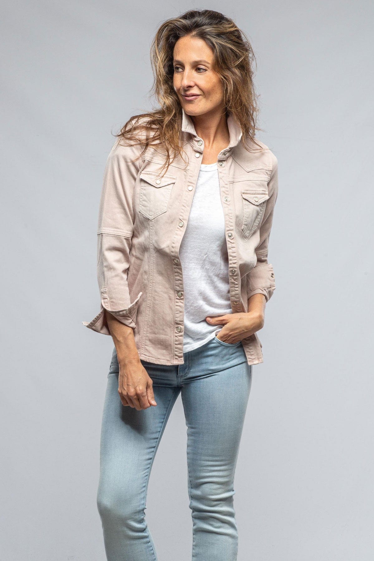 Sweetwater Denim Shirt In Light Sand - AXEL'S