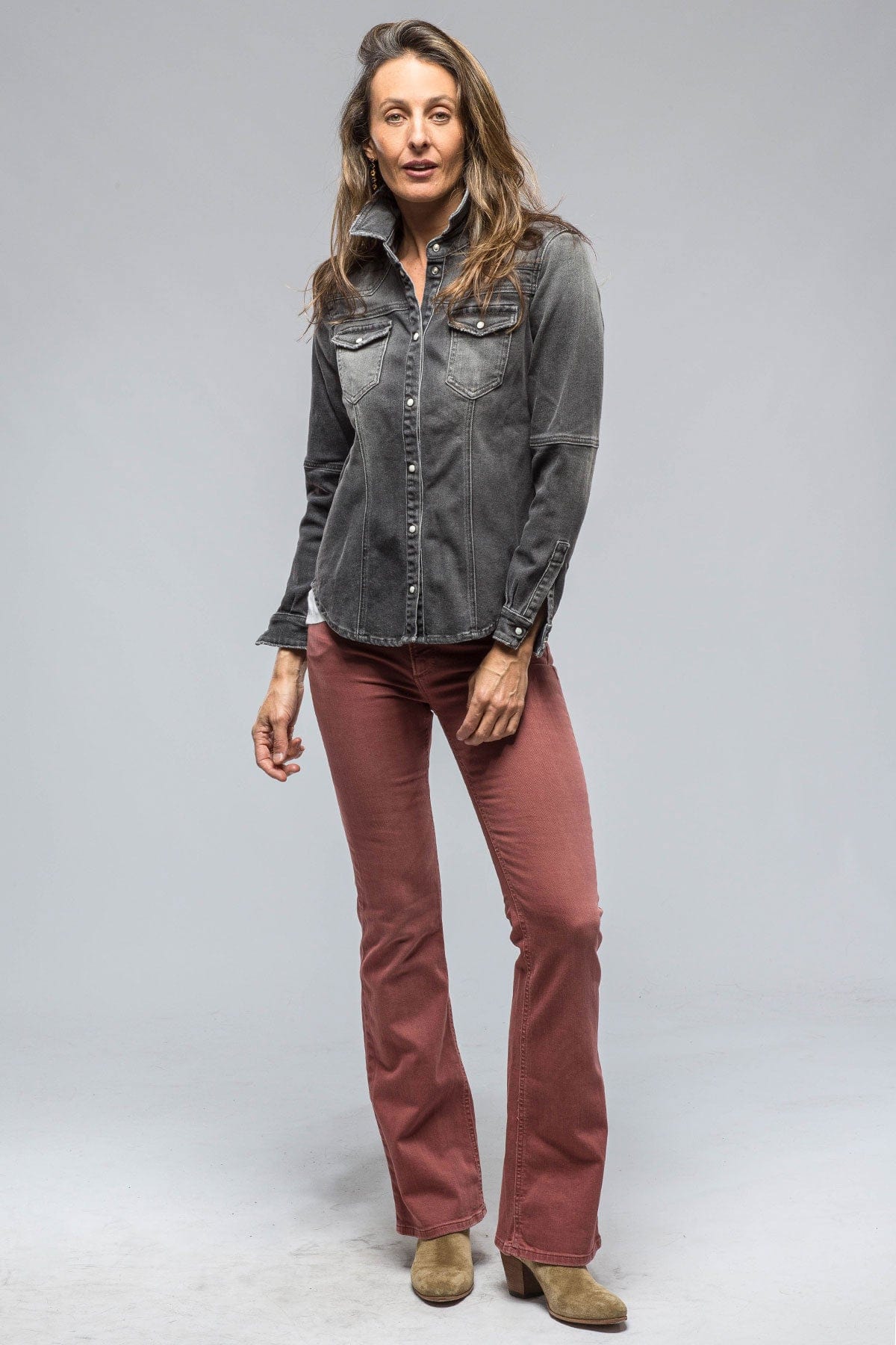 Sweetwater Denim Shirt In Mid-Grey - AXEL'S