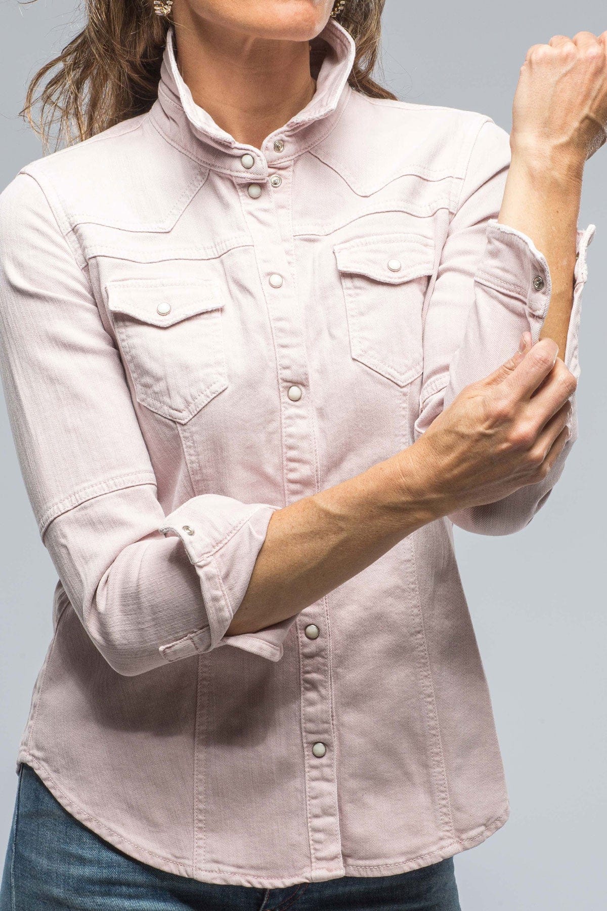 Sweetwater Denim Shirt In Vintage Rose - AXEL'S