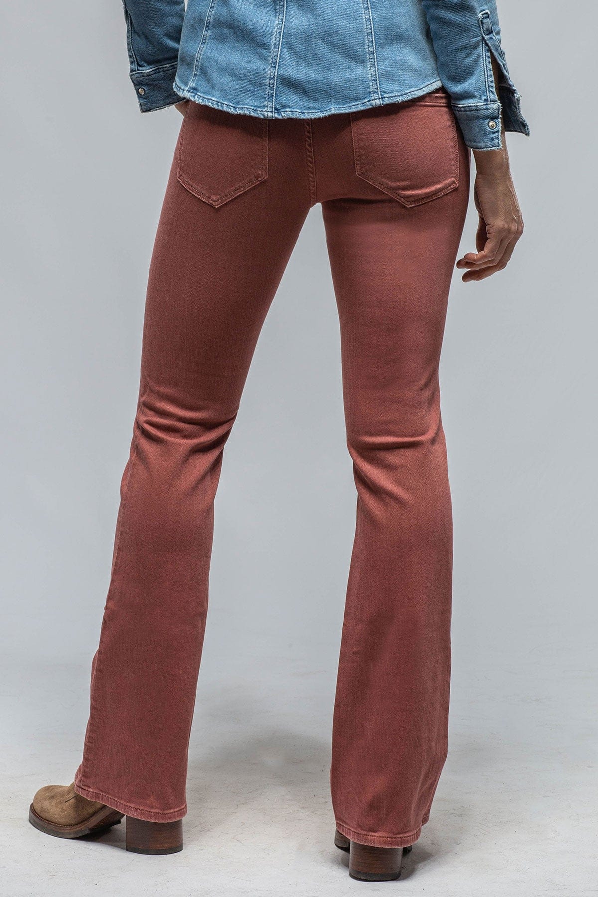 Tommy Flare Jeans In Terracotta - AXEL'S