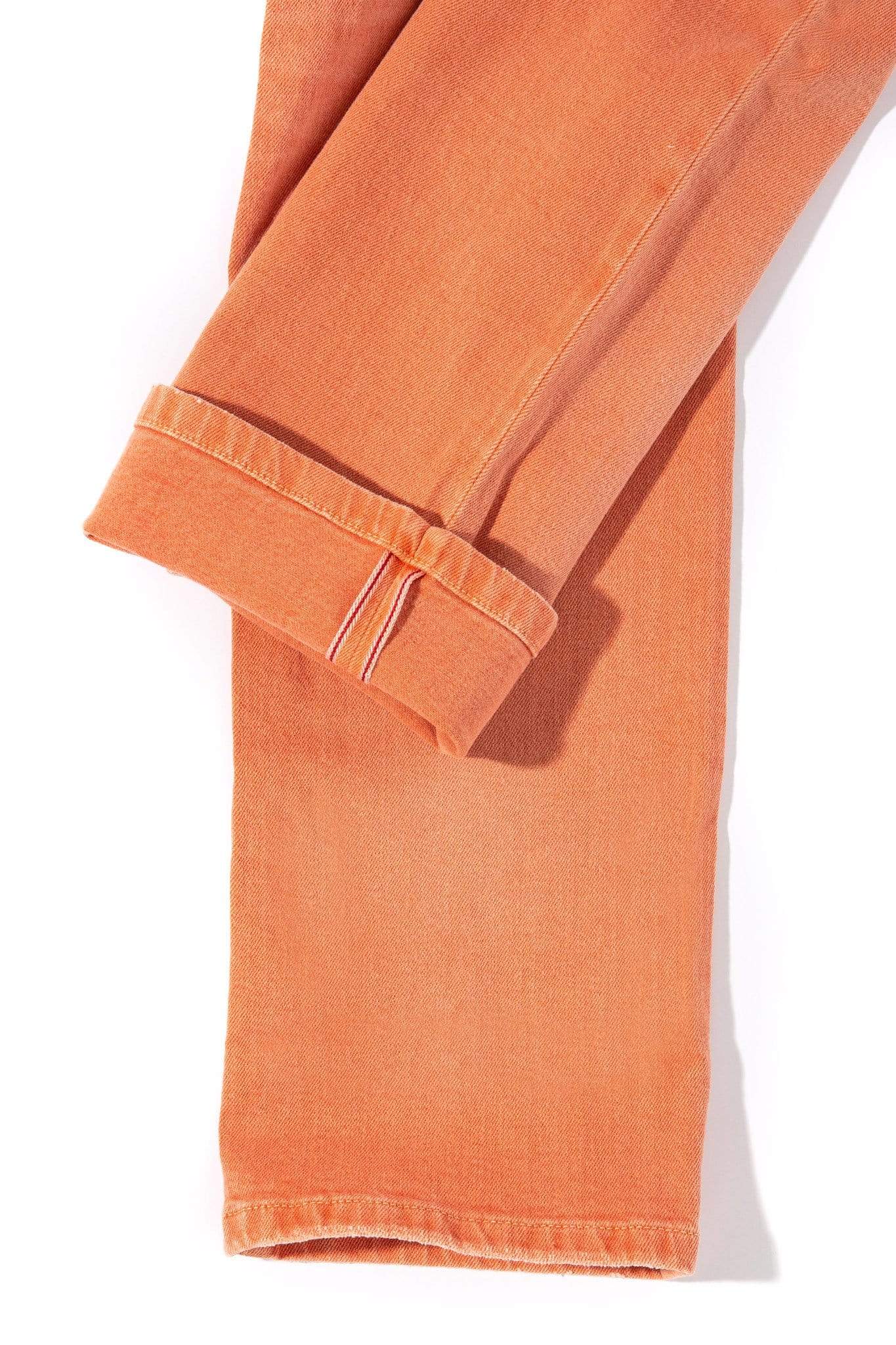 Tucson Selvedge Denim In Tangerine - AXEL'S