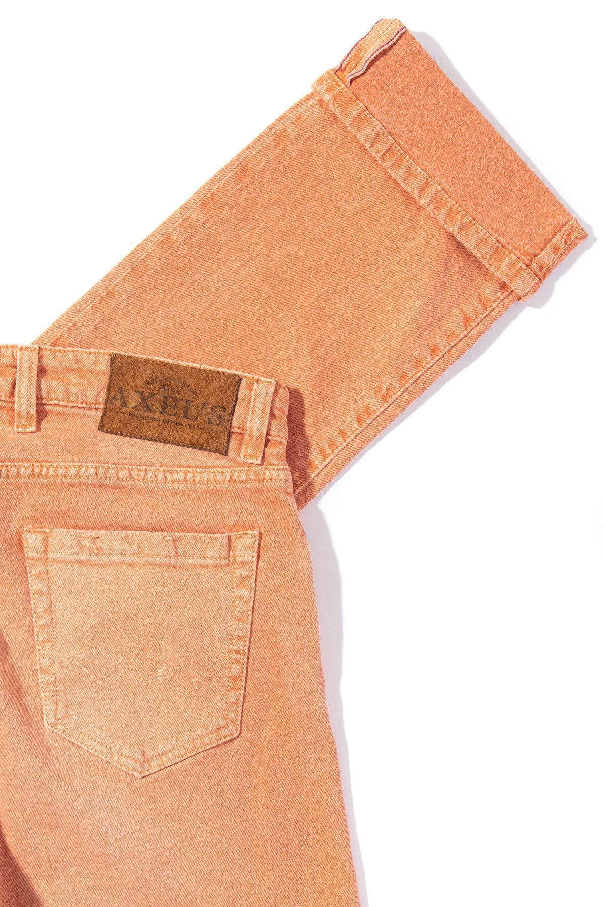 Tucson Selvedge Denim In Arancio - AXEL'S