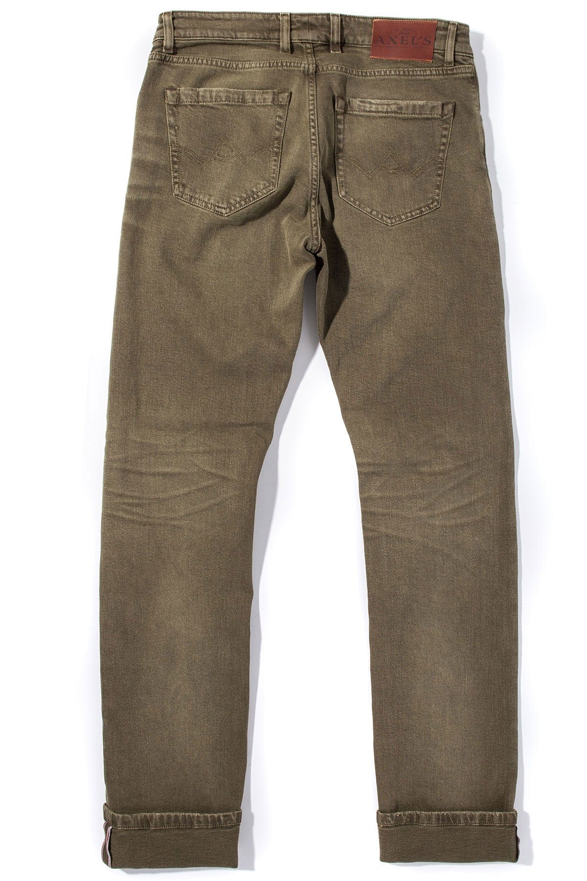 Tucson Selvedge Denim In Army - AXEL'S