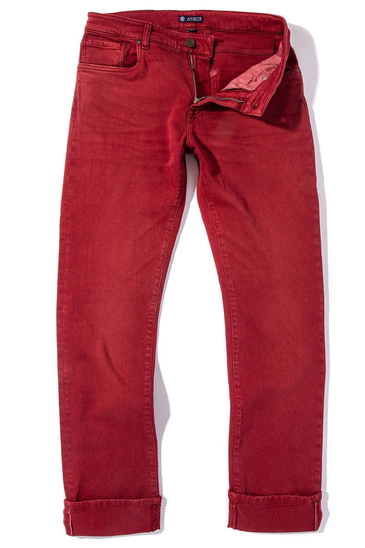 Tucson Selvedge Denim In Cherry - AXEL'S