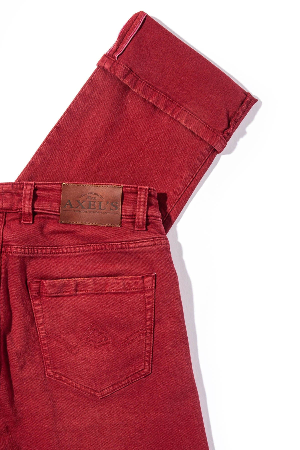 Tucson Selvedge Denim In Cherry - AXEL'S
