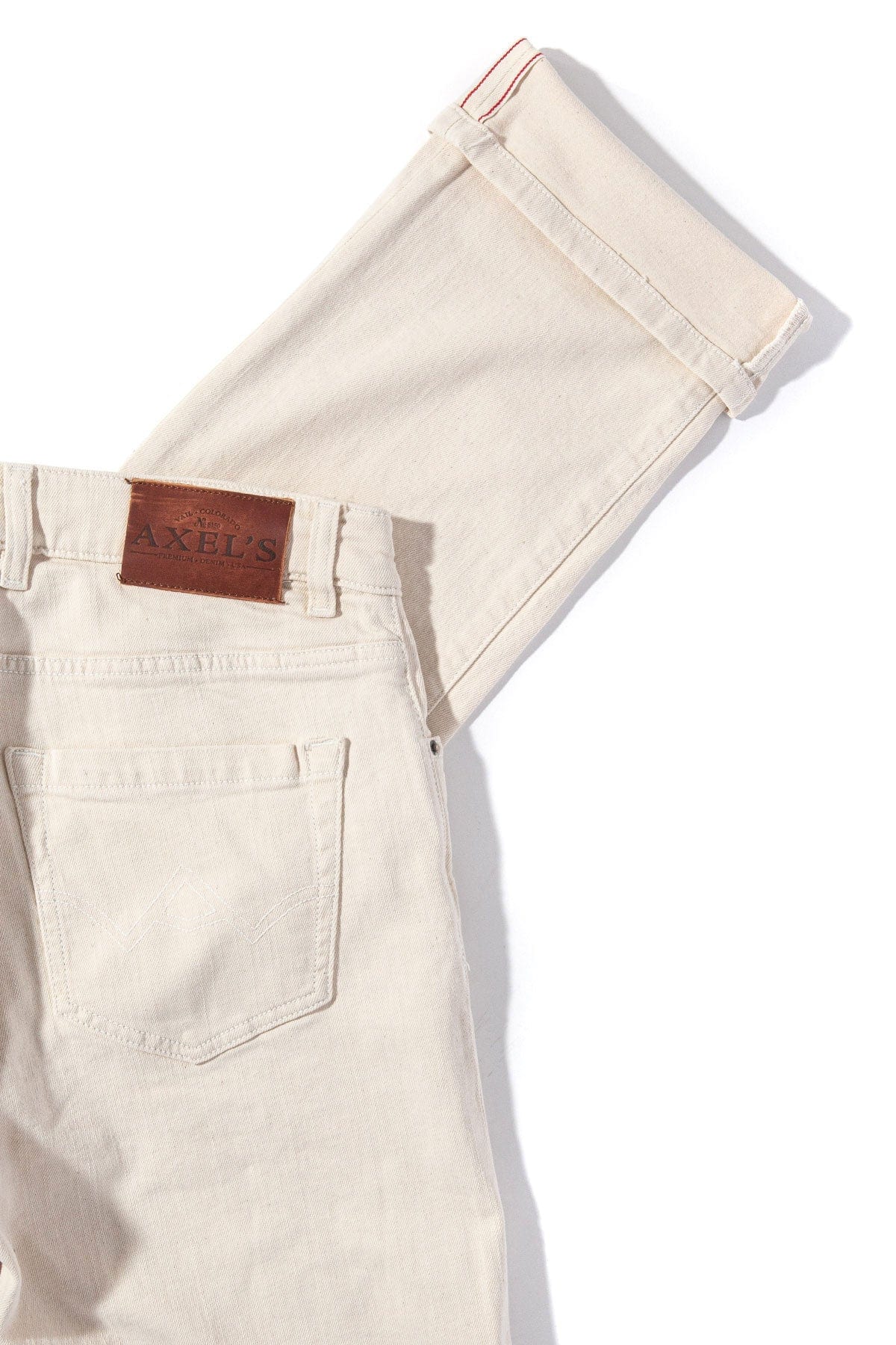 Tucson Selvedge Denim In Off White - AXEL'S