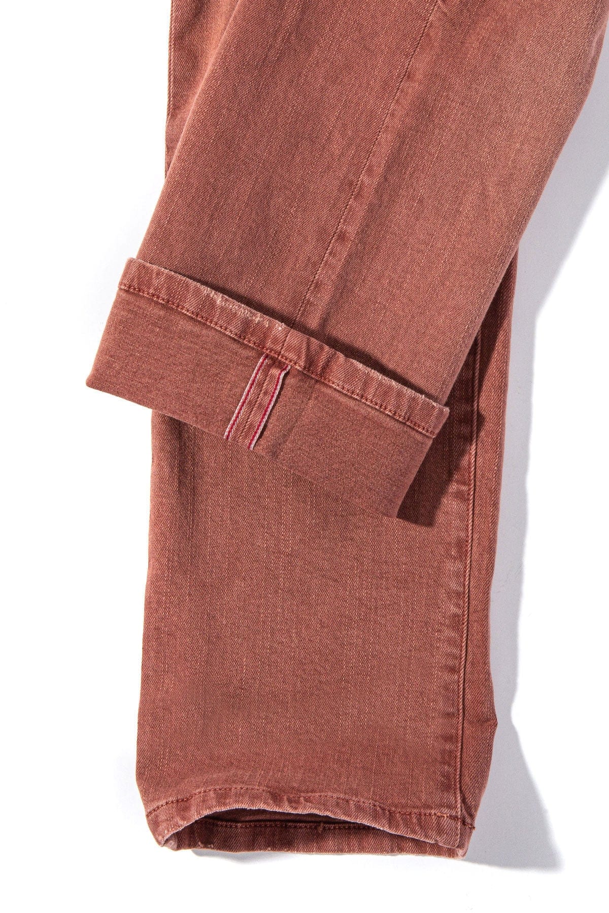 Tucson Selvedge Denim In Terracotta - AXEL'S