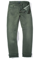 Tucson Selvedge Denim In Verde Loden - AXEL'S