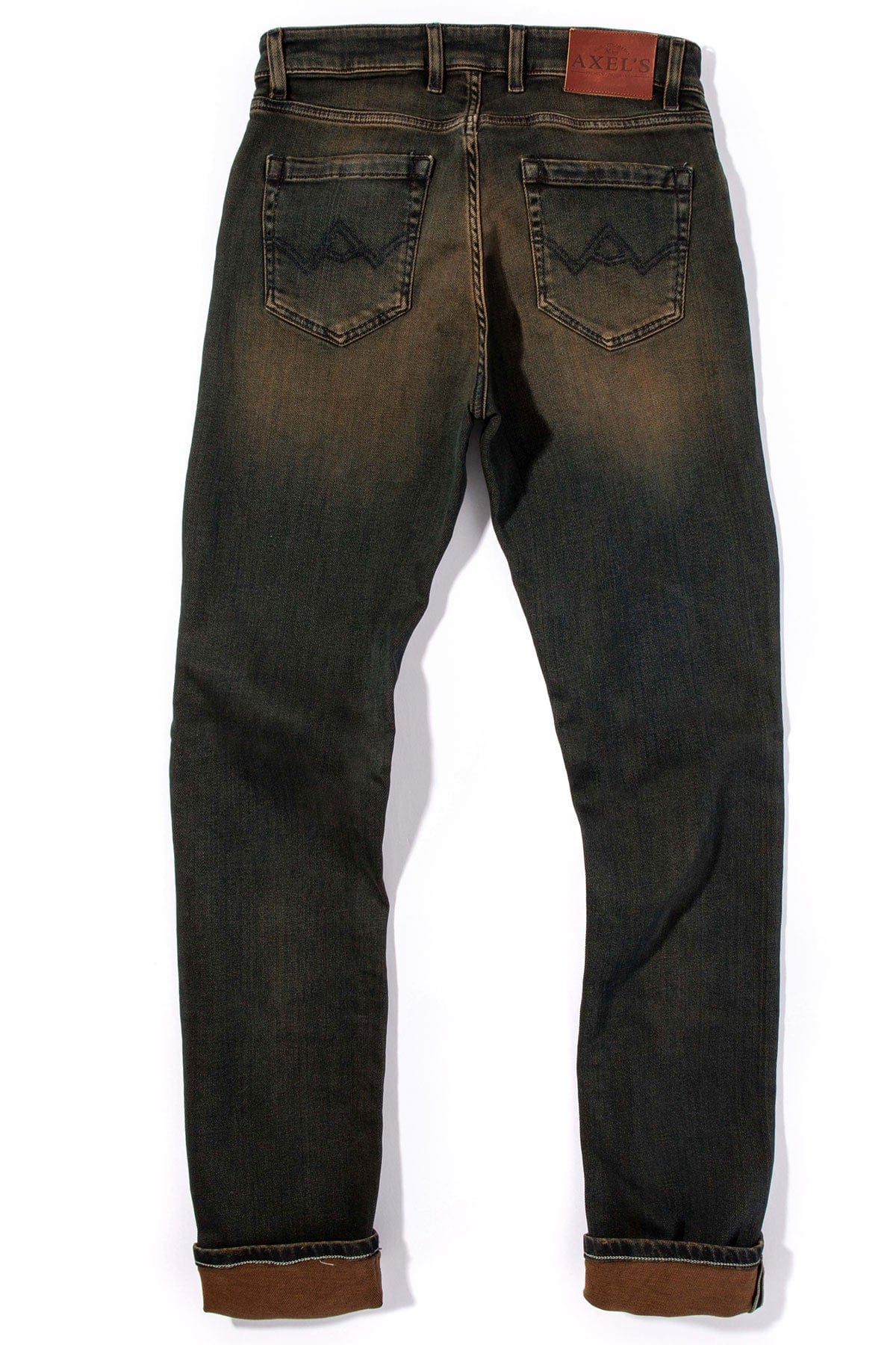 Waylon Over-Dyed Stretch Denim In Ruggine - AXEL'S