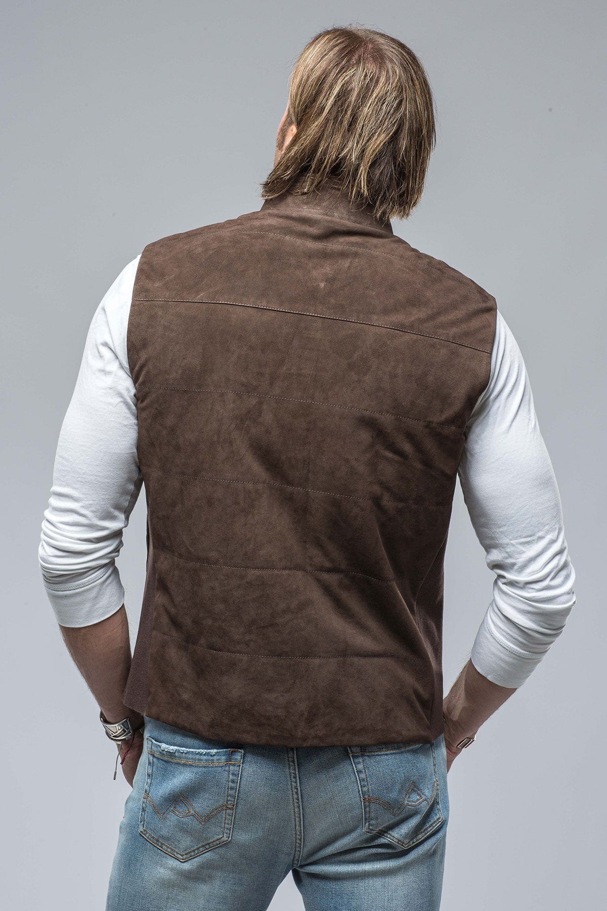 Rye Suede Vest In Chocolate - AXEL'S