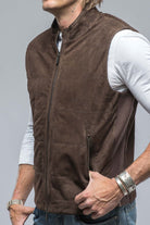 Rye Suede Vest In Chocolate - AXEL'S