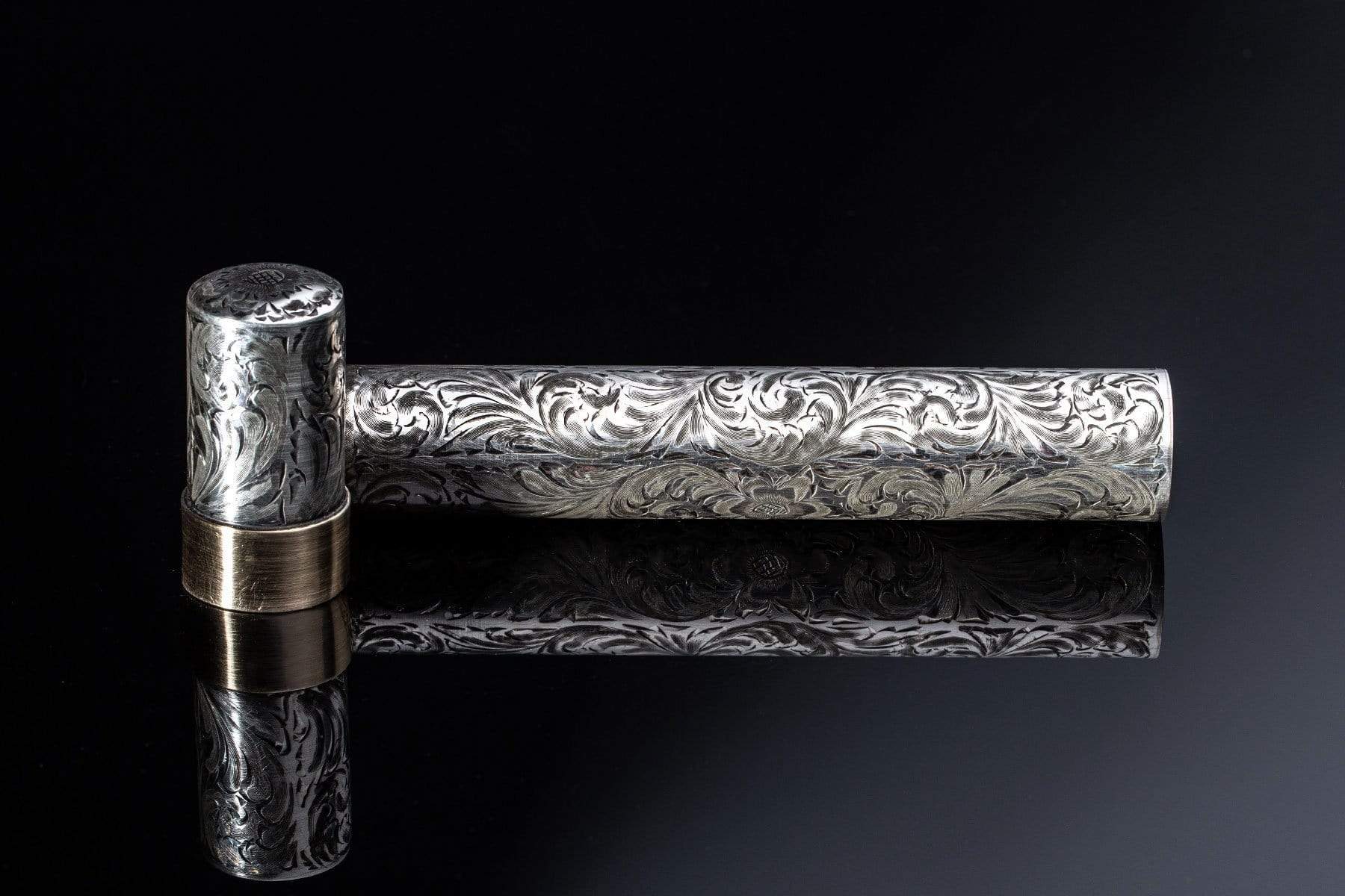 Cigar Tube Floral 14K - AXEL'S