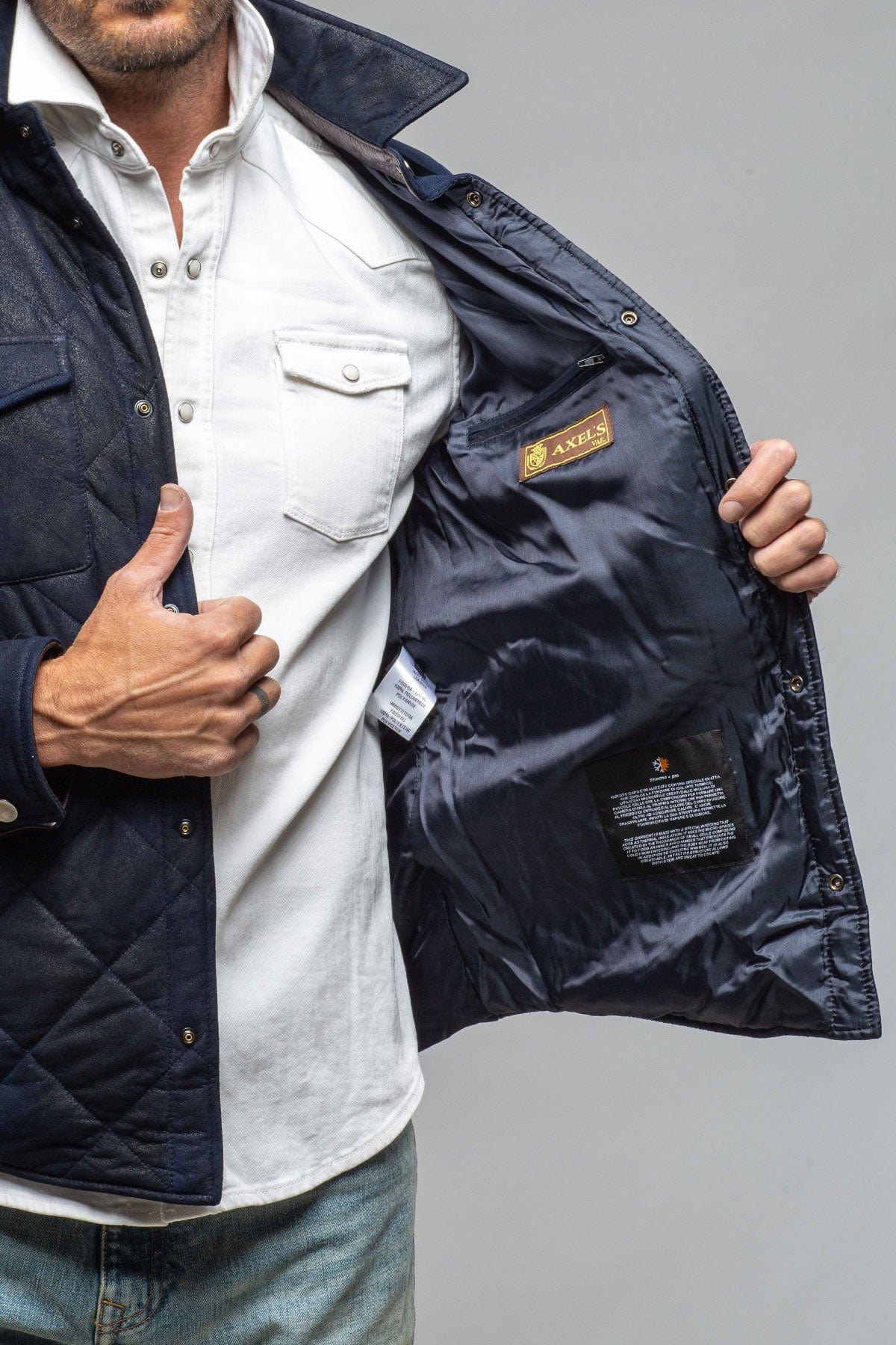 Academia Jacket In Ocean Depth - AXEL'S