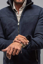 Bello Shearling In Navy - AXEL'S