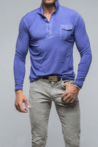 Cafe Paco LS Polo Shirt In Lavender - AXEL'S