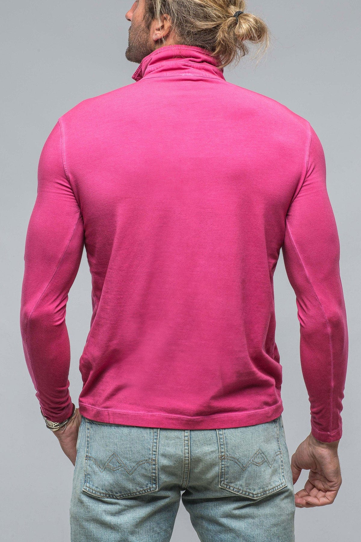 Cafe Paco LS Polo Shirt In Raspberry - AXEL'S