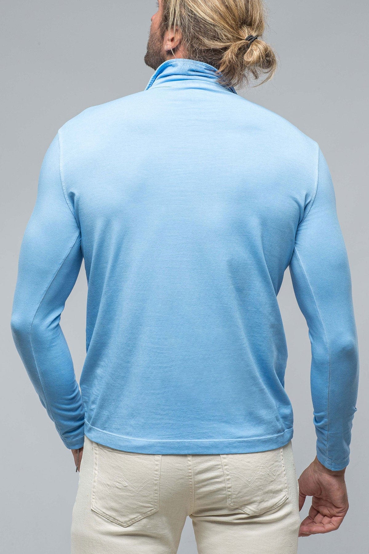 Cafe Paco LS Polo Shirt In Sky - AXEL'S